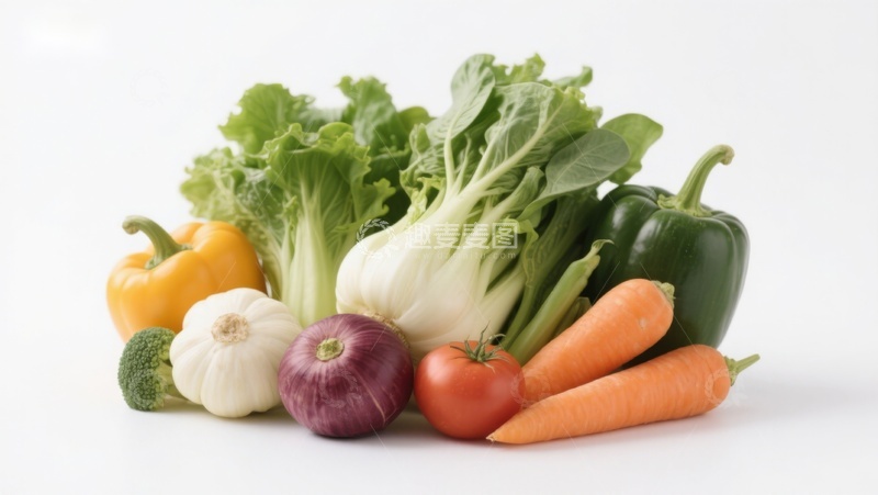 高清大图下载【趣麦麦图】新鲜蔬菜组合展示