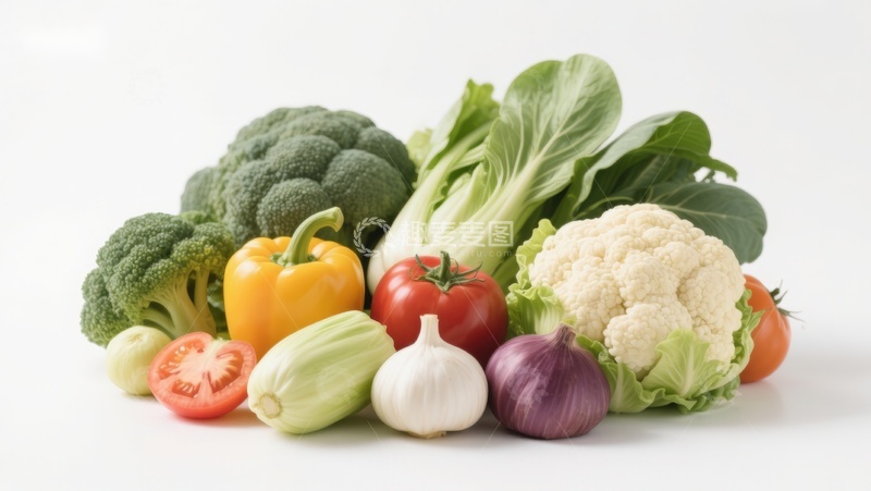 高清大图下载【趣麦麦图】新鲜蔬菜组合展示