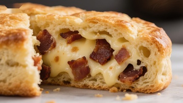 酥脆培根奶酪面包