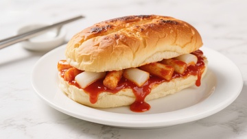 韩式辣酱鸡肉卷饼