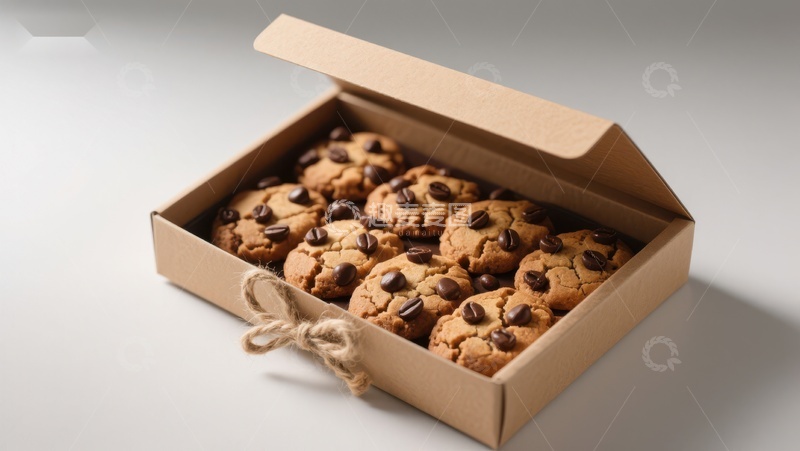 高清大图下载【趣麦麦图】盒装巧克力豆饼干