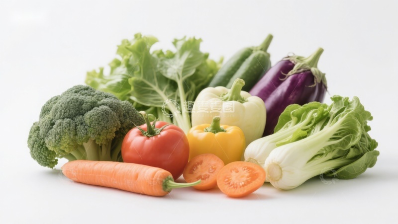 高清大图下载【趣麦麦图】新鲜蔬菜组合展示