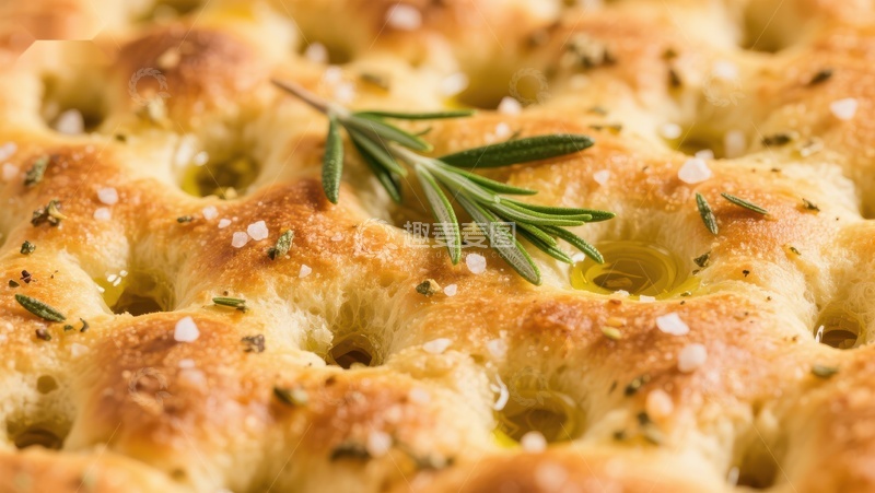 高清大图下载【趣麦麦图】香草橄榄油烤制的意式面包