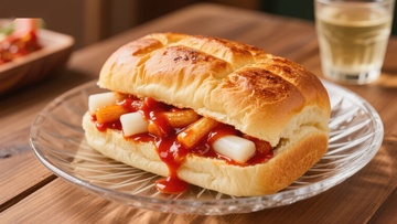 韩式年糕热狗，美味诱人