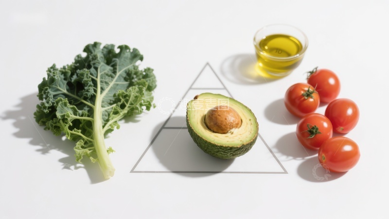 高清大图下载【趣麦麦图】新鲜蔬菜与橄榄油摆拍