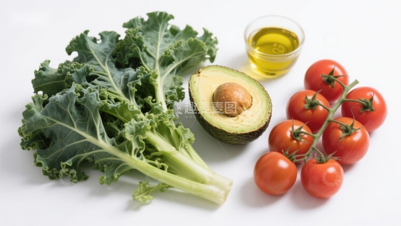 高清大图下载【趣麦麦图】新鲜蔬菜与鳄梨摆拍