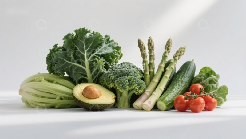 高清大图下载【趣麦麦图】新鲜蔬菜与水果组合展示