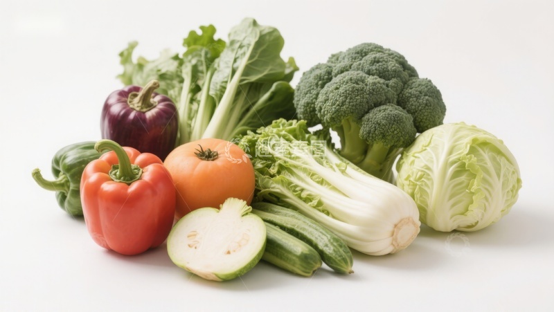 高清大图下载【趣麦麦图】新鲜蔬菜组合展示