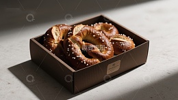 盒装椒盐卷饼，阳光照射