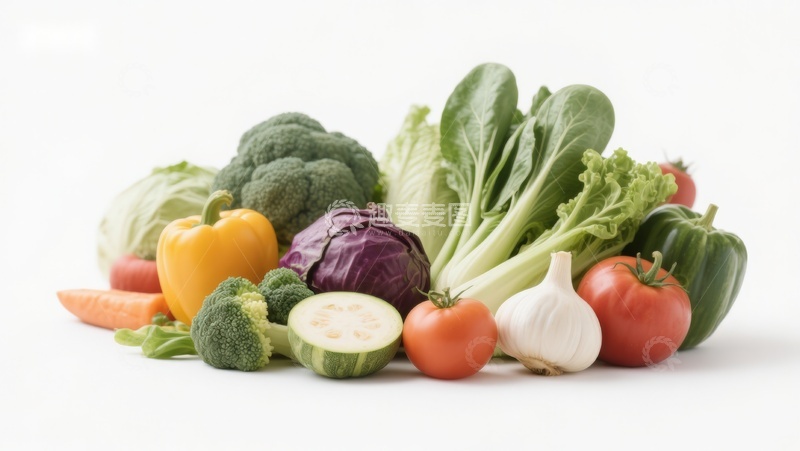 高清大图下载【趣麦麦图】新鲜蔬菜组合展示