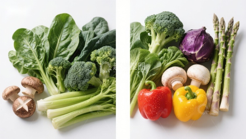 高清大图下载【趣麦麦图】新鲜蔬菜组合展示