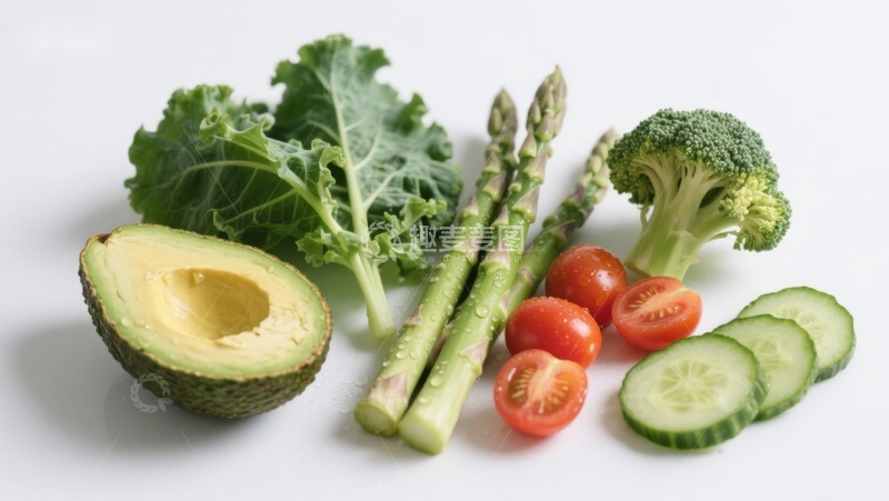 高清大图下载【趣麦麦图】新鲜蔬菜与牛油果组合