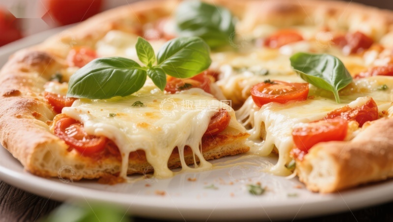 高清大图下载【趣麦麦图】新鲜出炉的意大利披萨