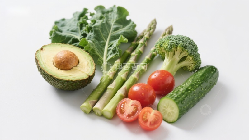 高清大图下载【趣麦麦图】新鲜蔬菜与牛油果组合