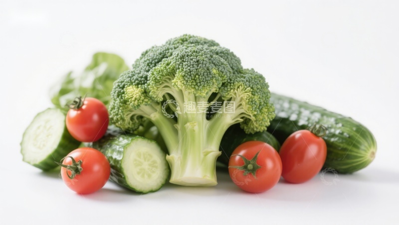 高清大图下载【趣麦麦图】新鲜蔬菜组合特写