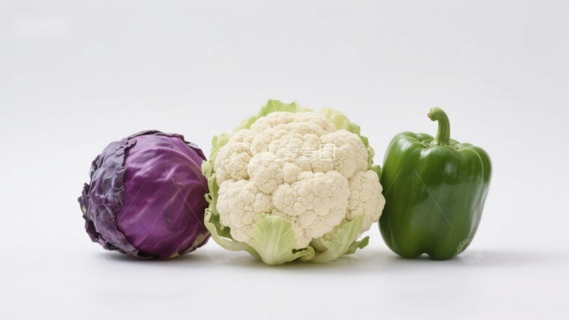 高清大图下载【趣麦麦图】三种新鲜蔬菜静物展示