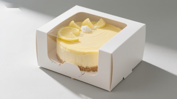 柠檬芝士蛋糕，清新美味