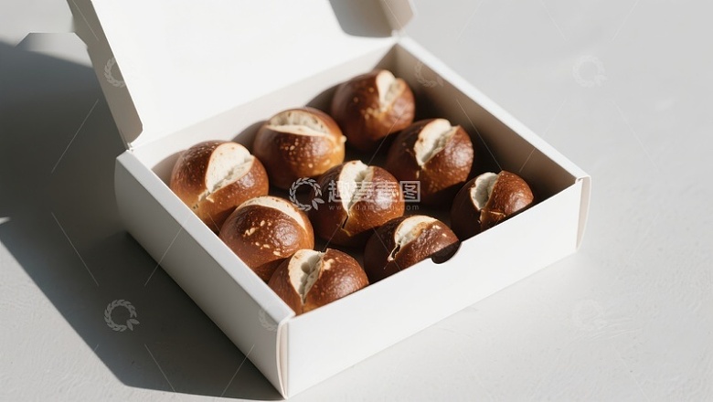 盒装迷你椒盐卷饼