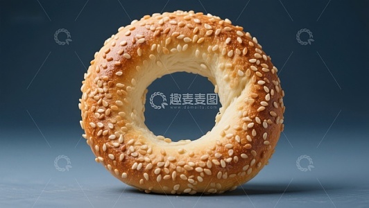 芝麻面包圈特写