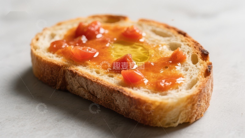 高清大图下载【趣麦麦图】番茄蛋黄酱烤面包片