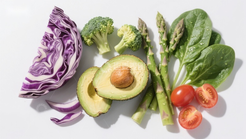 高清大图下载【趣麦麦图】新鲜蔬菜与牛油果组合