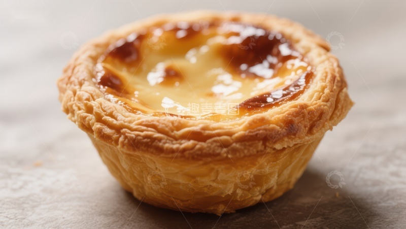 高清大图下载【趣麦麦图】金黄蛋挞，酥皮香甜