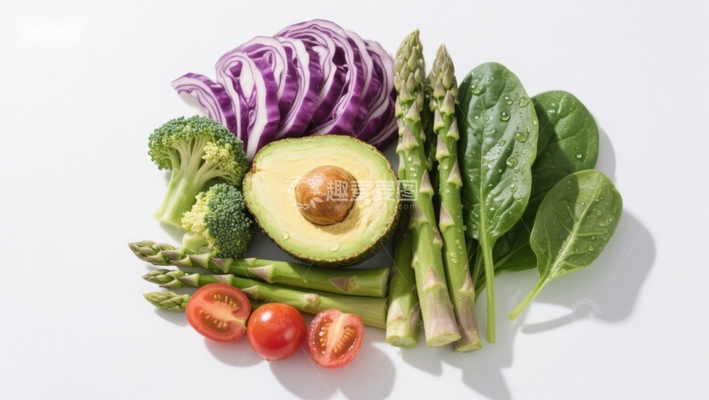 高清大图下载【趣麦麦图】新鲜蔬菜与牛油果组合