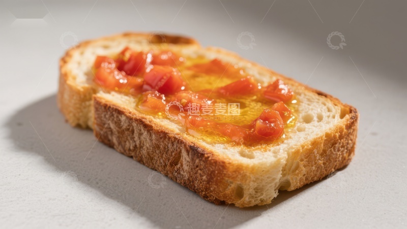 高清大图下载【趣麦麦图】番茄橄榄油烤面包片