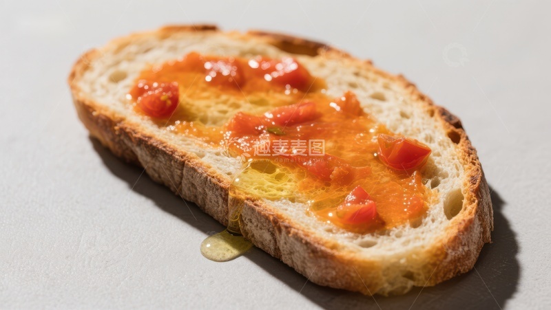 高清大图下载【趣麦麦图】番茄橄榄油烤面包片