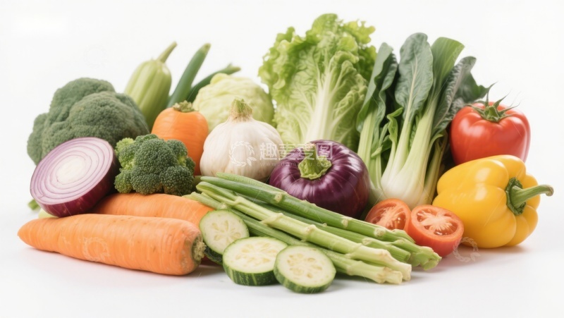 高清大图下载【趣麦麦图】新鲜蔬菜组合展示