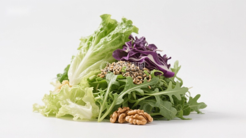 高清大图下载【趣麦麦图】新鲜蔬菜与坚果组合