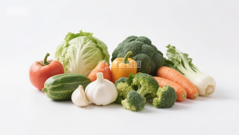 高清大图下载【趣麦麦图】新鲜蔬菜组合展示