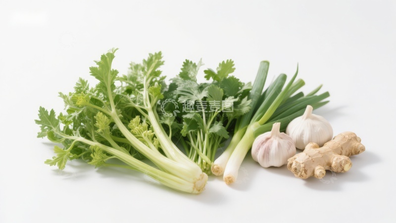 高清大图下载【趣麦麦图】新鲜香料蔬菜组合