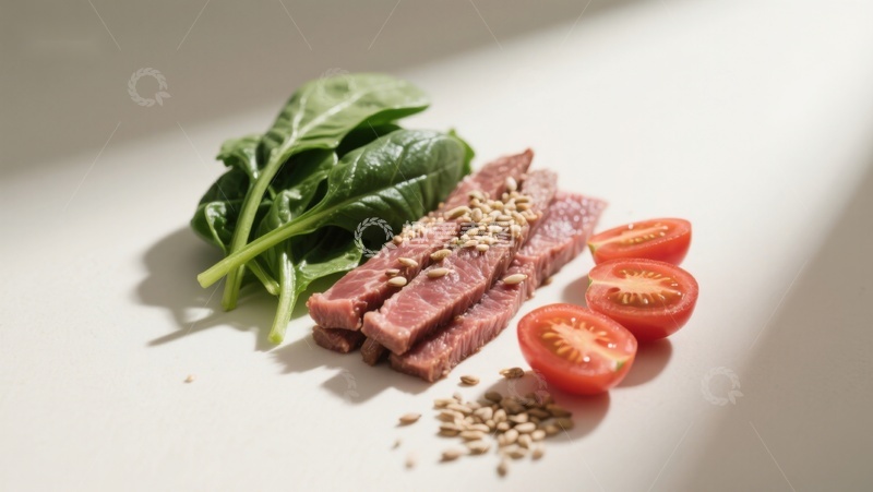 高清大图下载【趣麦麦图】生肉与蔬菜食材摆拍