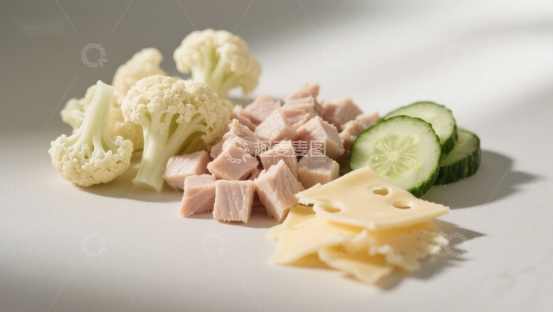 高清大图下载【趣麦麦图】切块食材静置展示
