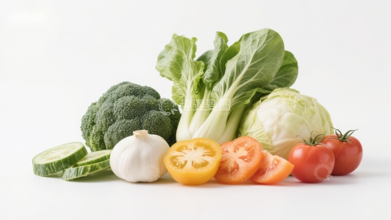 高清大图下载【趣麦麦图】新鲜蔬菜组合展示