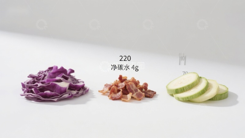 高清大图下载【趣麦麦图】低碳水蔬菜与肉类组合