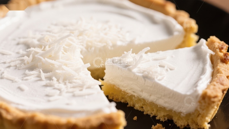 高清大图下载【趣麦麦图】椰香奶油馅饼，美味诱人