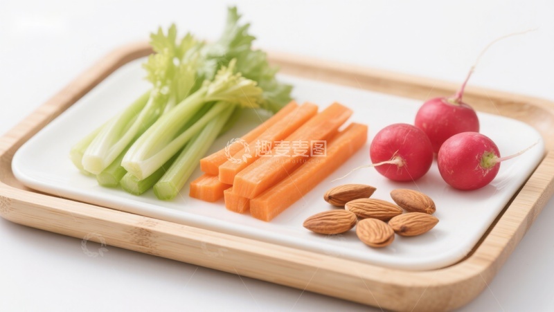 高清大图下载【趣麦麦图】新鲜蔬菜与坚果摆盘