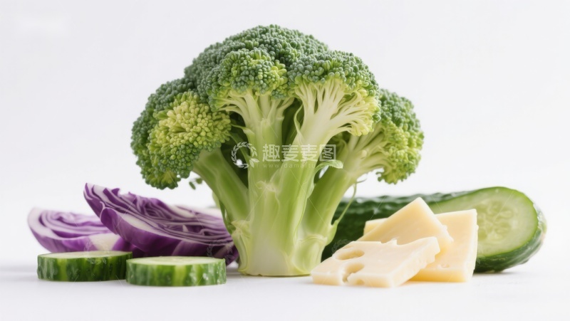 高清大图下载【趣麦麦图】新鲜蔬菜与奶酪组合