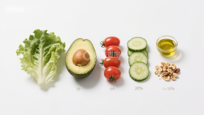 高清大图下载【趣麦麦图】新鲜蔬菜与健康食材组合