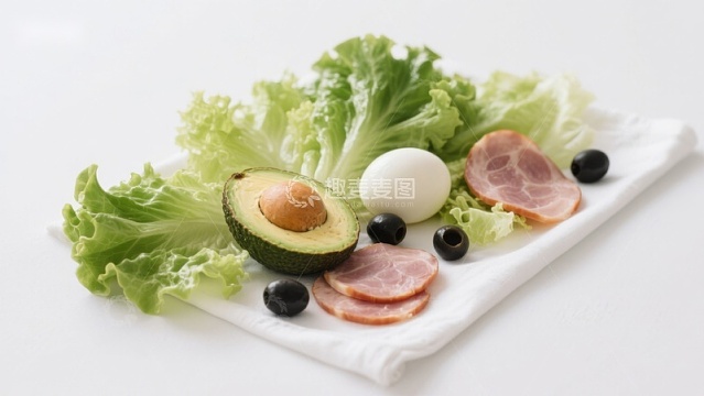 新鲜食材摆盘展示