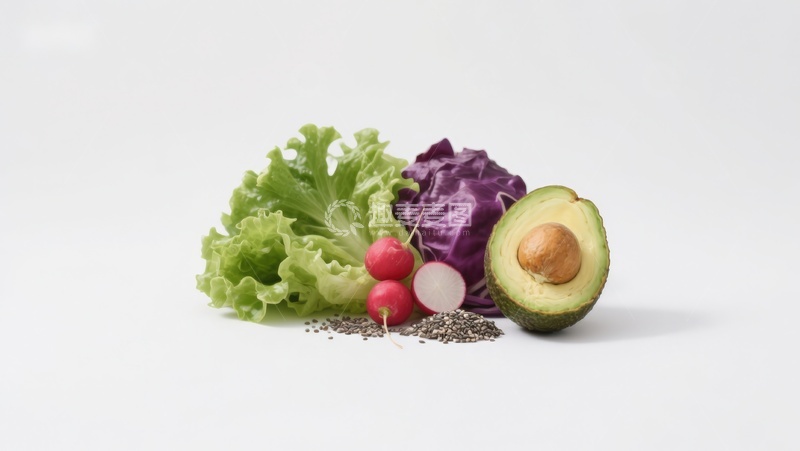 高清大图下载【趣麦麦图】新鲜蔬菜与牛油果组合
