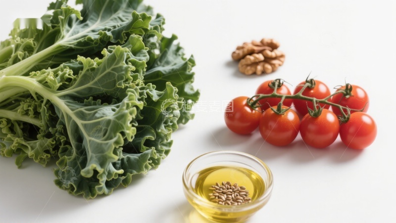 高清大图下载【趣麦麦图】新鲜蔬菜与橄榄油摆拍