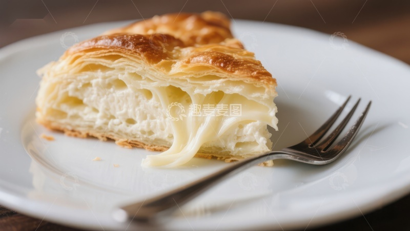 高清大图下载【趣麦麦图】酥皮奶酪糕点特写