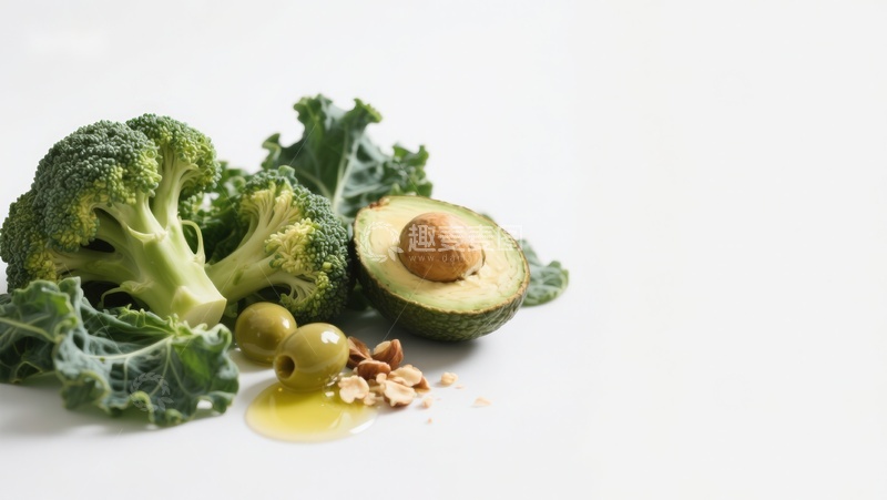 高清大图下载【趣麦麦图】新鲜蔬菜与健康食材组合