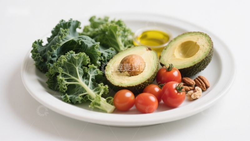 高清大图下载【趣麦麦图】新鲜蔬菜与健康食材组合