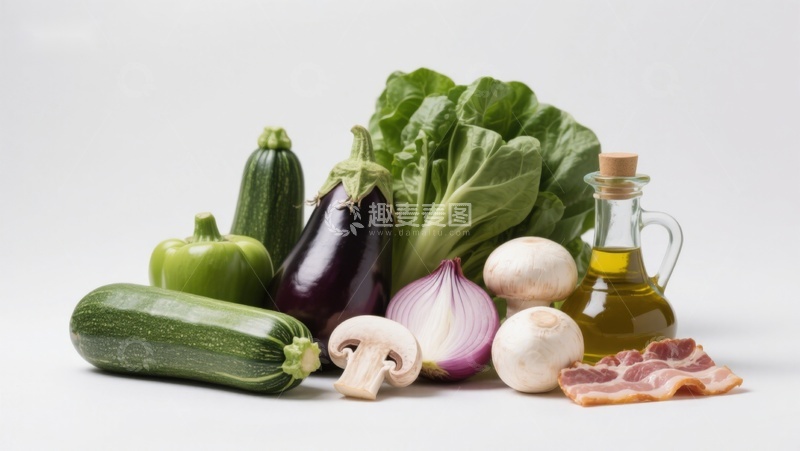 高清大图下载【趣麦麦图】新鲜蔬菜与食材组合