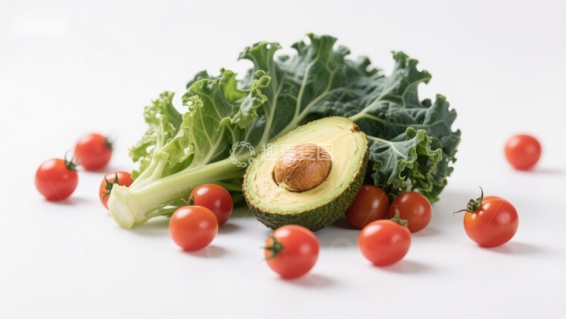 高清大图下载【趣麦麦图】新鲜蔬菜与牛油果组合