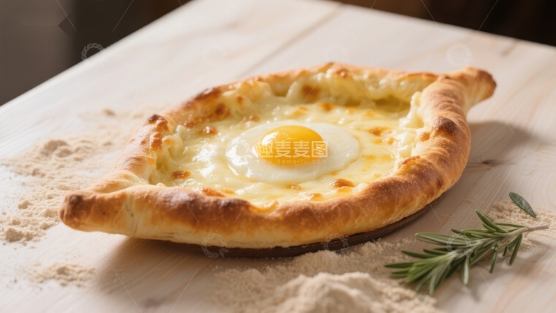 高清大图下载【趣麦麦图】芝士蛋馅饼，传统美食